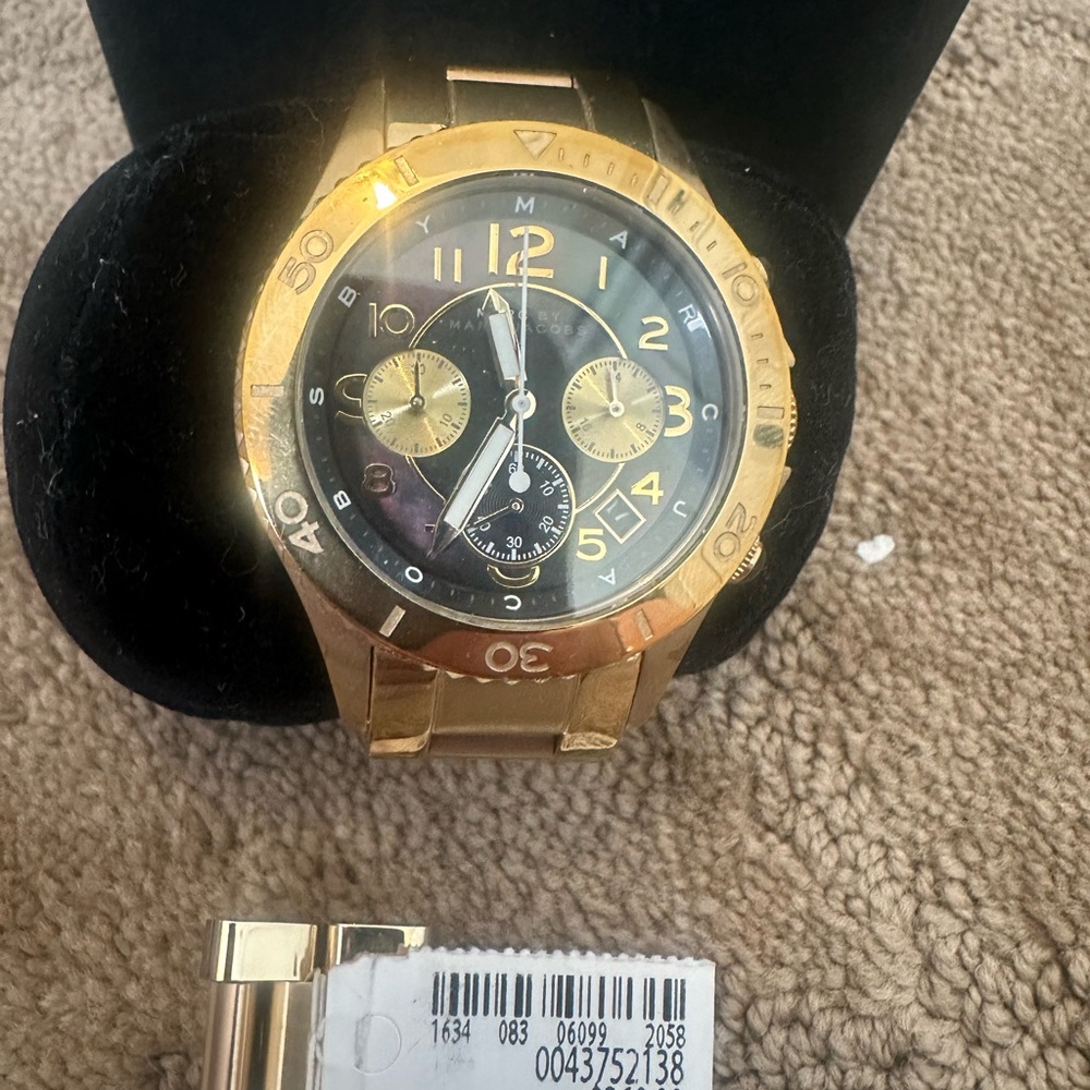 Marc Jacob’s Gold and Black Chronograph Watch